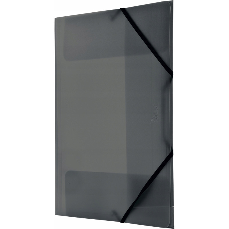 Teczka z gumką na rogach A4 PP czarna BT624-V TETIS