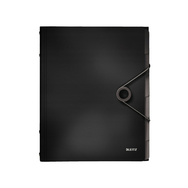 Teczka segregująca 6 przekładek czarna PP LEITZ SOLID 45691095