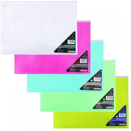 Koperta na zamek A4 zielona PP-P56 PENMATE TT6703