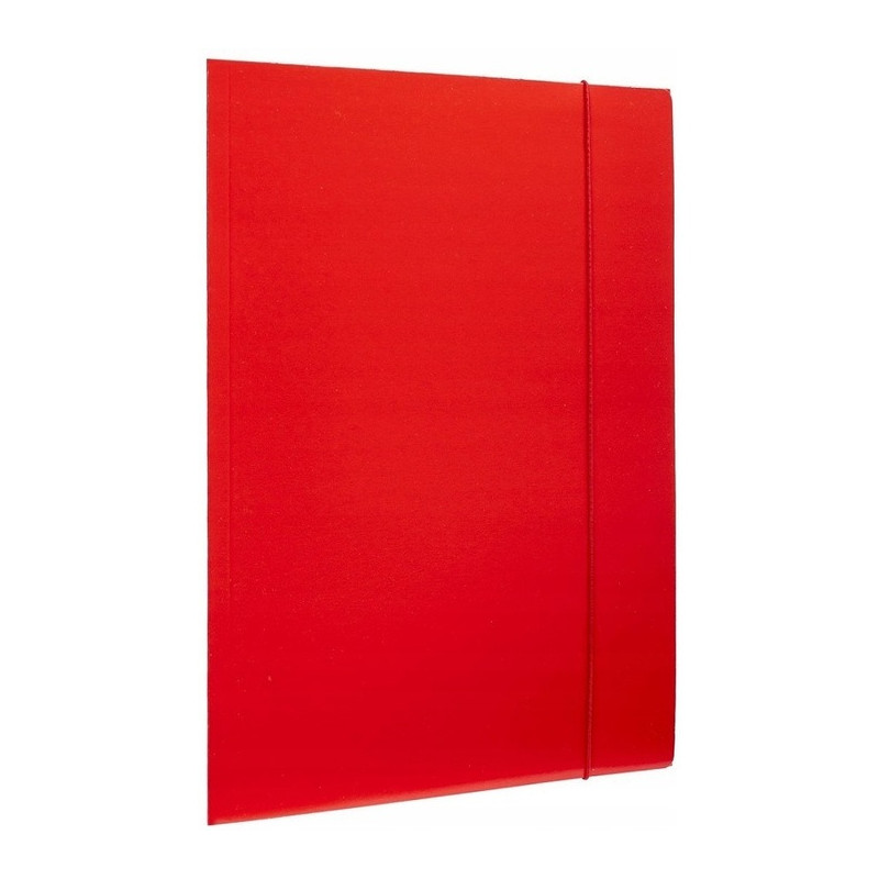 Teczka z gumką NATUNA A4 lakierowana czerwona 390g (21232)