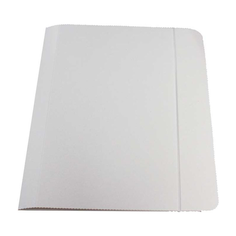 Teczka z gumką A4 biała 300g (50szt) KIEL-TECH