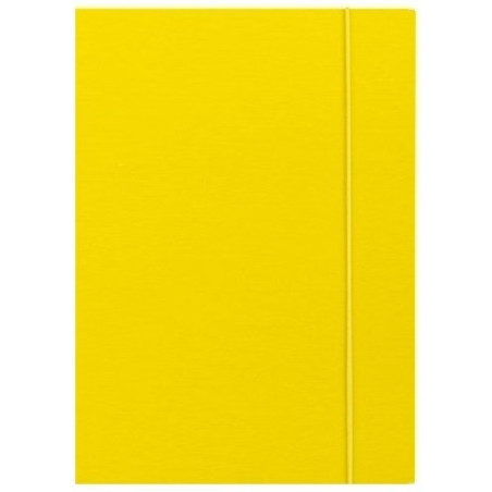 Teczka z gumką ekonomiczna NATUNA A4 (10szt) żółta 320g