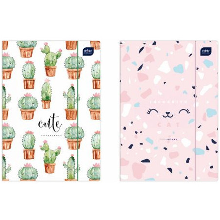 Teczka z gumką A4+ LUX UV TRENDS GIRLS INTERDRUK