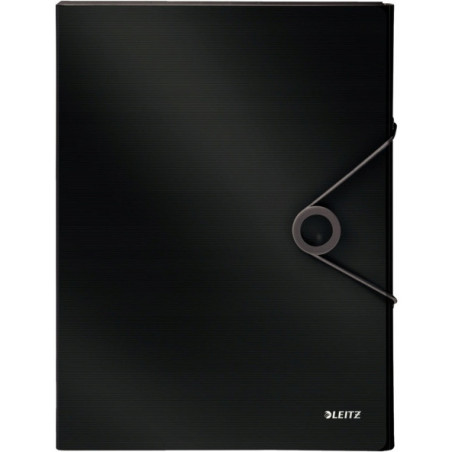Teczka z gumką PP LEITZ SOLID 30mm czarna 45681095