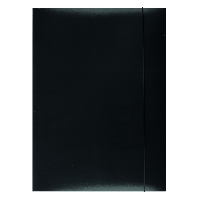 Teczka z gumką ekonomiczna NATUNA A4 (10szt) czarna 320g