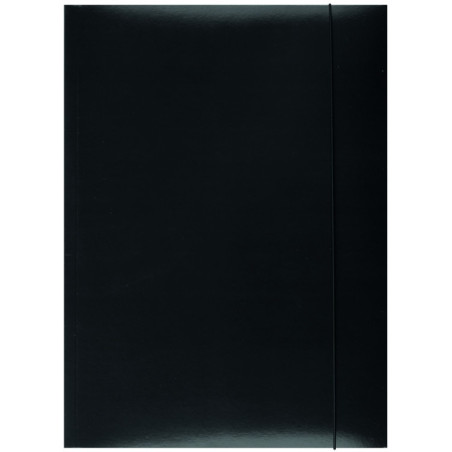 Teczka z gumką ekonomiczna NATUNA A4 (10szt) czarna 320g