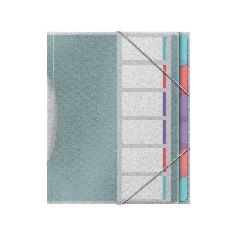 Teczka segregująca z 6 przekładkami ESSELTE COLOUR"ICE z 626255