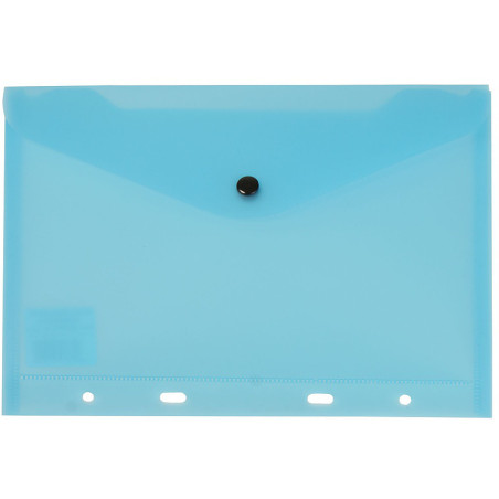 Teczka kopertowa na dokumenty A5 wpinana do segregatora PVC niebieska TP-12 BIURFOL