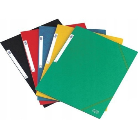 Teczka na dokumenty z gumką A4 kartonowa SAMOA żółta E120615-08 ELBA