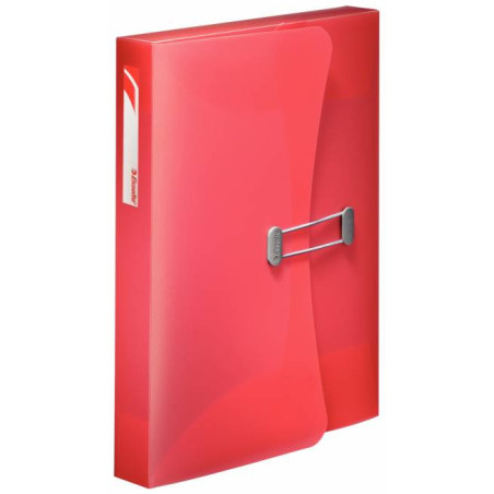 Teczka z gumką na dokumenty 40mm INTENSE czerwona 177487 ESSELTE