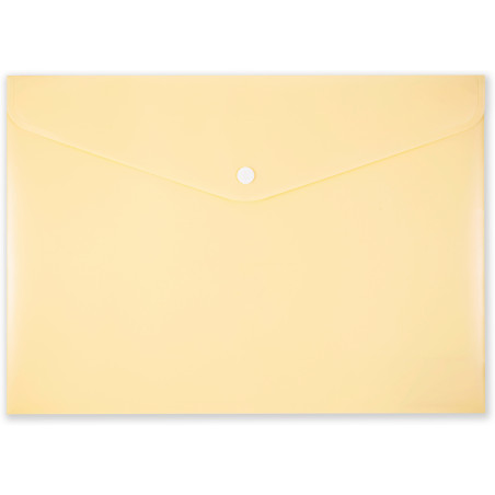 Teczka kopertowa na zatrzask A4 PP-113 żółta pastelowa TT7941 PENMATE