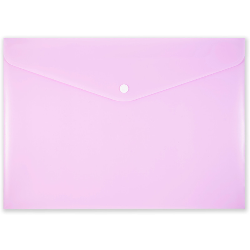 Teczka kopertowa na zatrzask A4 PP-113 różowa pastelowa TT7942 PENMATE