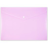 Teczka kopertowa na zatrzask A4 PP-113 różowa pastelowa TT7942 PENMATE