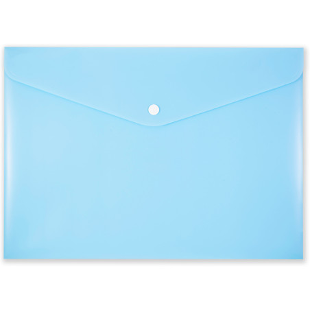 Teczka kopertowa na zatrzask A4 PP-113 niebieska pastelowa TT7943 PENMATE