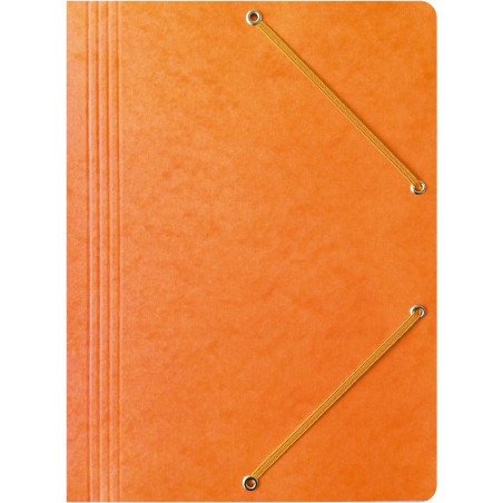 Teczka na dokumenty z gumką A4 preszpanowa pomarańczowa 400087826 BANTEX