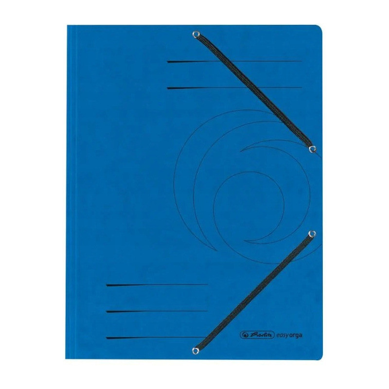 Teczka z gumką na dokumenty A4 z zakładkami Colorspan niebieska 10843910 HERLITZ