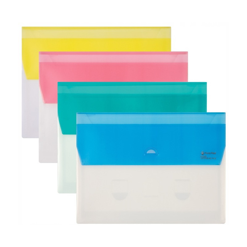 Teczka A4 FOCUS z pięcioma przegródkami F4429 żółta 0410-0020-06 Panta Plast