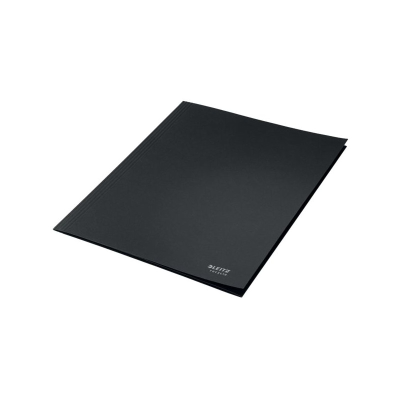 Teczka z 3 klapkami Recycle A4, czarna 39060095