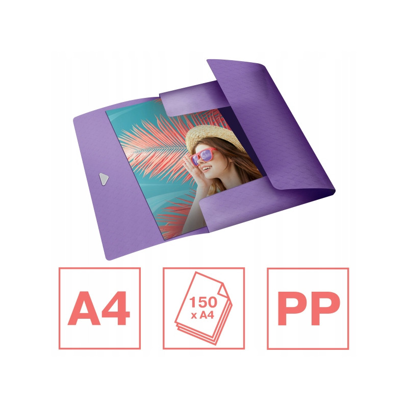 Teczka z gumką Esselte Colour`Breeze 15 mm lawendowy 628440