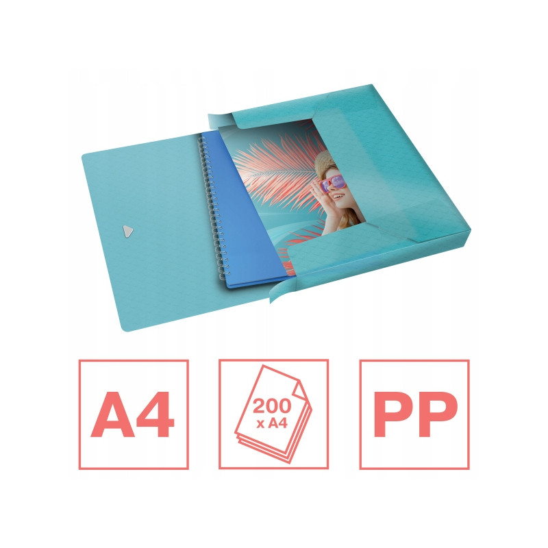 Teczka z gumką Esselte Colour`Breeze 25mm niebieski 626259