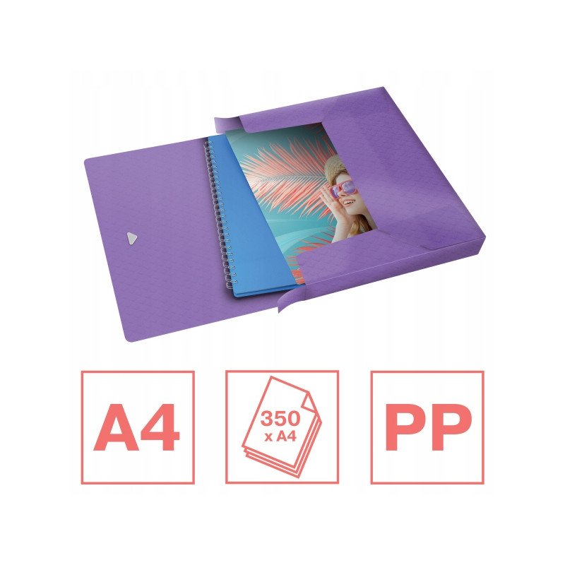 Teczka z gumką Esselte Colour`Breeze 40mm lawendowy 628452