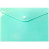Teczka kopertowa na dokumenty A5 na zatrzask PP pastelowy zielony TKP-A5-04 BIURFOL