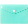 Teczka kopertowa na dokumenty A6 na zatrzask PP pastelowy zielony TKP-A6-04 BIURFOL