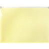 Teczka na dokumenty A4 na suwak PP pastelowy żółty TSP-A4-03 BIURFOL