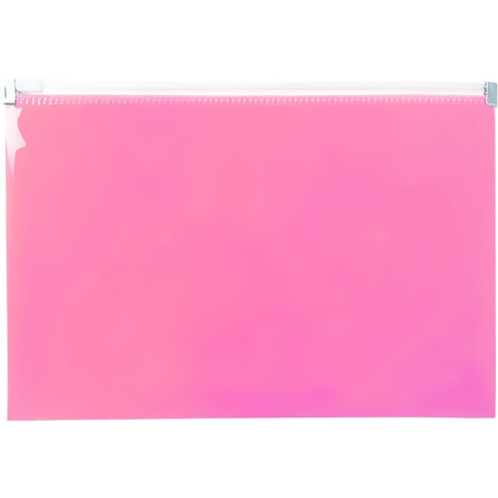 Teczka na dokumenty A5 na suwak PP pastelowy różowy TSP-A5-01 BIURFOL