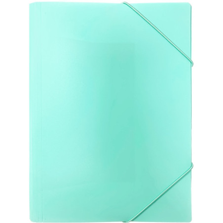 Teczka z gumką na dokumenty A4 PP pastelowy zielony TGP-A4-04 BIURFOL
