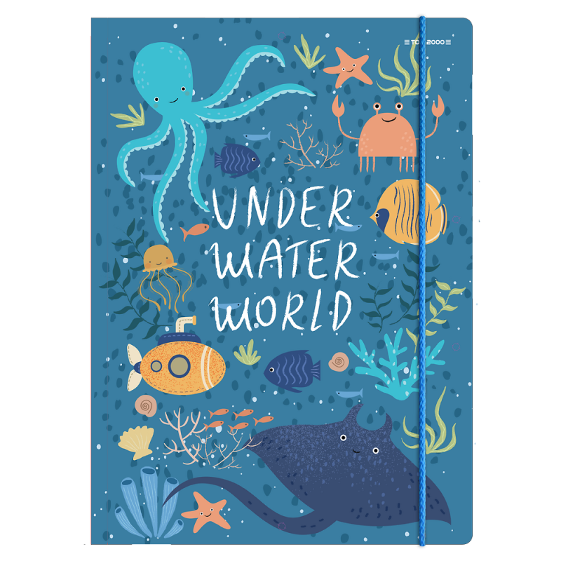 Teczka kartonowa z gumką C4 mix wzorów 400164933 TOP 2000