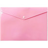 Teczka kopertowa na dokumenty A4 na zatrzask PP pastelowy różowy TKP-A4-01 BIURFOL