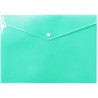 Teczka kopertowa na dokumenty A4 na zatrzask PP pastelowy zielony TKP-A4-04 BIURFOL