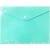 Teczka kopertowa A4 wpinana do segregatora PP pastelowy zielony TKZP-A4-04 BIURFOL