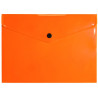 Teczka kopertowa na dokumenty A5 na zatrzask PP neonowy pomarańczowy TK-NEON-A5-04 BIURFOL