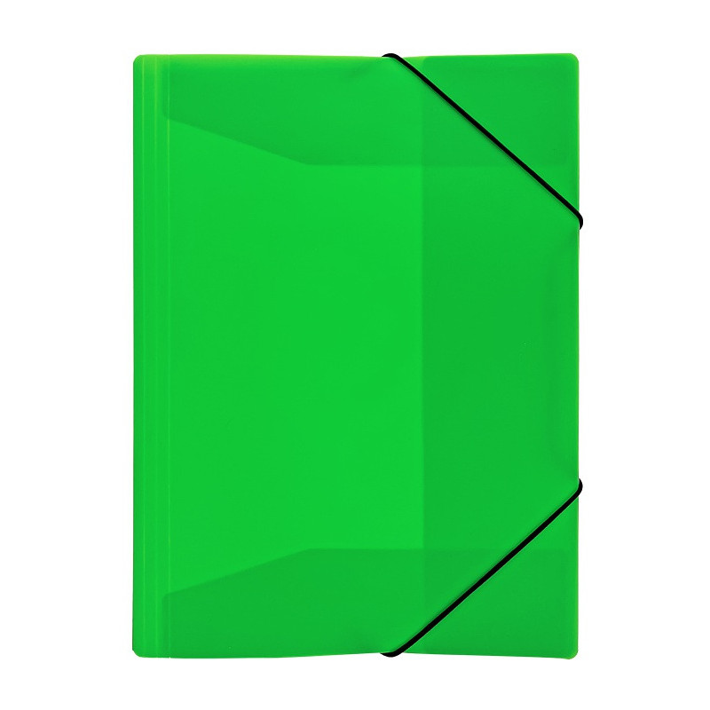 Teczka z gumką A4 PP neon zielony TG-NEON-A4-03 BIURFOL