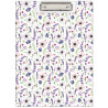 Teczka z klipem na dokumenty Clipboard A4 PVC wzór Kwiaty KHN-04-32 BIURFOL