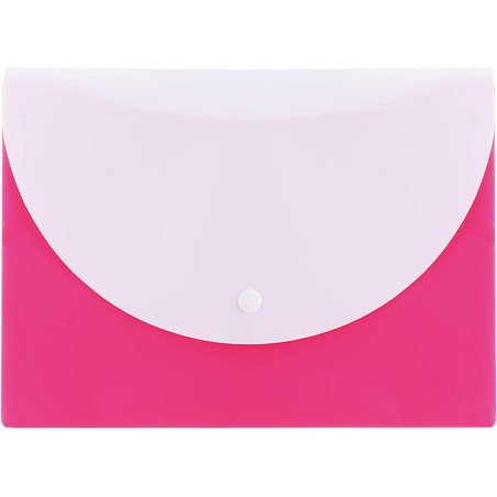 Teczka kopertowa na zatrzask A5 RIO różowa E38978 PINK DELI