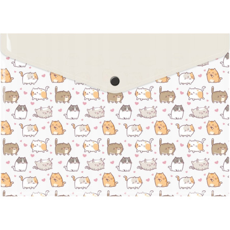 Teczka kopertowa A4 PP z nadrukiem KITTENS TKN-A4-35 BIURFOL