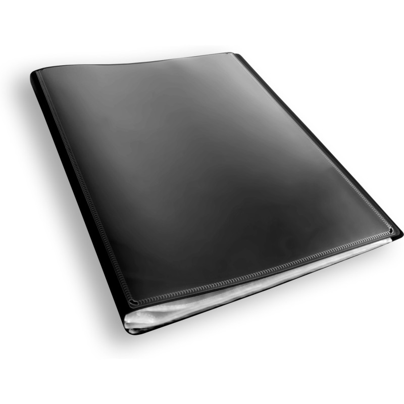 Teczka ofertowa A4 PP 20 koszulek CZARNA BT630-V20 TETIS