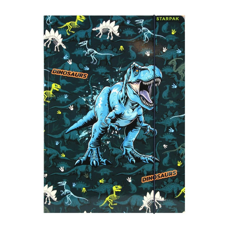 Teczka z gumką A4 DINO GLOW 559701 STARPAK