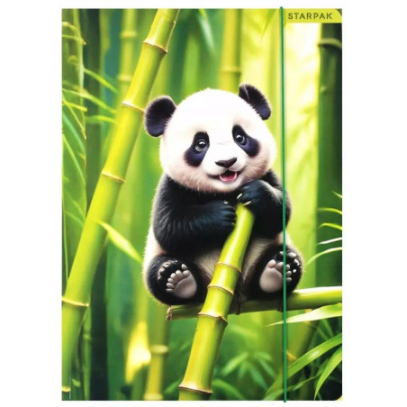 Teczka z gumką A4 WILD ANIMAL PANDA 559729 STARPAK