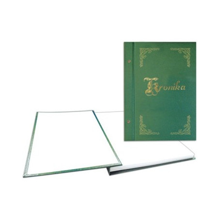 Kronika 250x345mm pionowa zielona złocona 319-028 WARTA