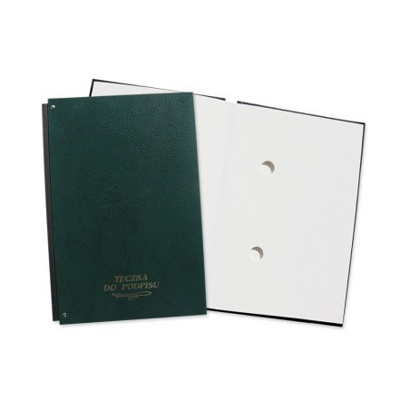 Teczka do podpisu 10k harmonijka zielona 920-016 WARTA