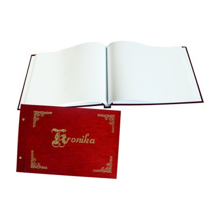 Kronika A3 pozioma bordowa, złocona 1829-319-022 WARTA