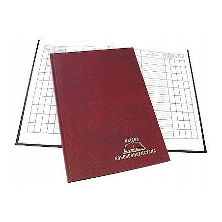 Książka korespondencyjna A4 192k bordowa 229-012 WARTA
