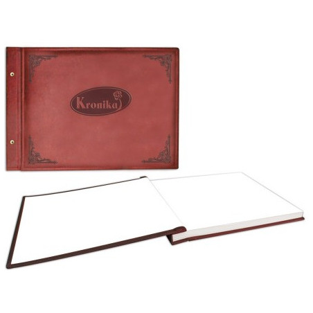 Kronika 415x297mm 100k bordowa skórpodobna pozioma 1829-319-073 WARTA