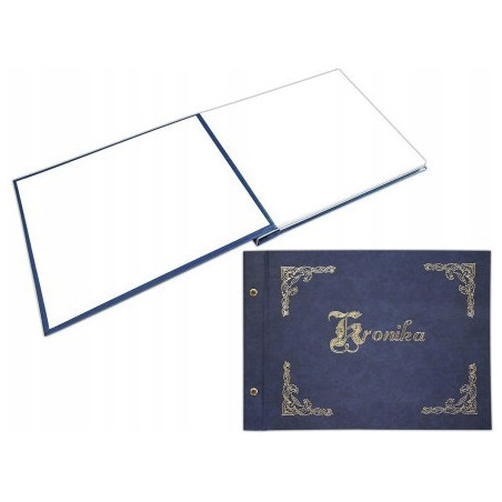 Kronika A3 pozioma granatowa, złocona 1829-319-023 WARTA