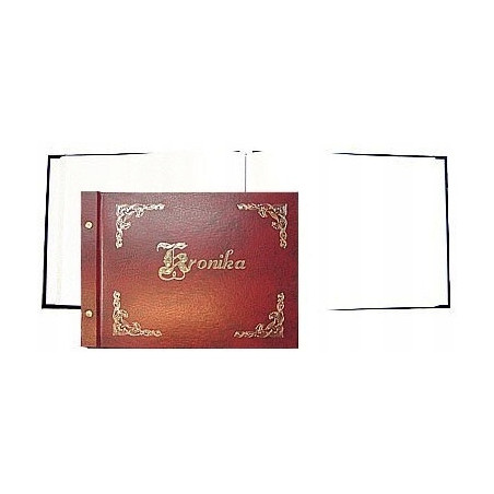 Kronika 345x255mm pozioma bordo złocona 1829-319-030 WARTA