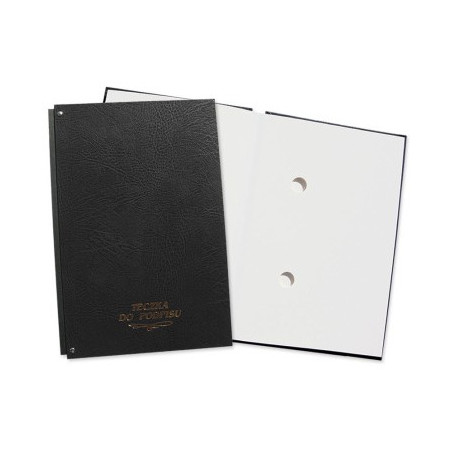 Teczka do podpisu 10k harmonijka czarna 920-018 WARTA